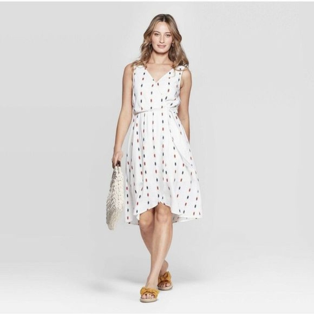 Linen universal Thread faux wrap Sundress